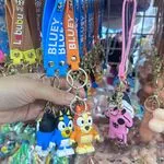 Brelok do Kluczy Bluey - Figurka 3D z Paskiem Silikonowym