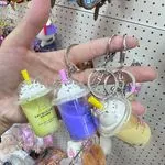 Brelok do Kluczy Cat Milk Cap Bubble Tea z Kotkiem 12szt