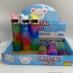Zabawki Slime Crystal Mud Tęczowy z Brokatem 12 szt