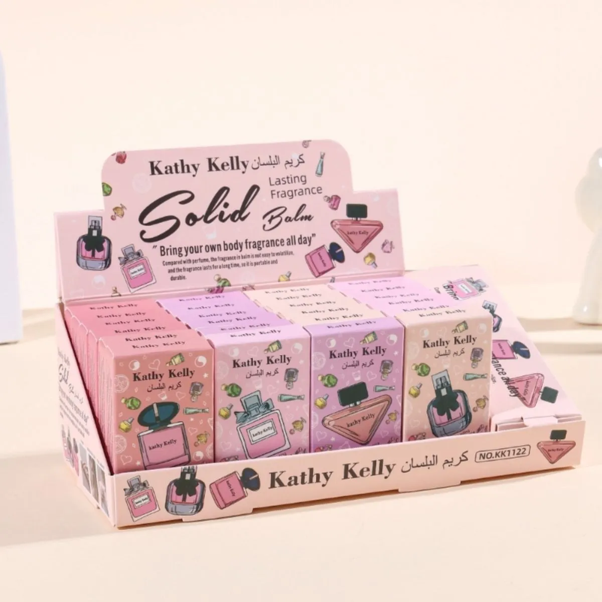 Kathy Kelly Solid Balm Perfumowany Balsam w Kremie, Zestaw 24 szt.