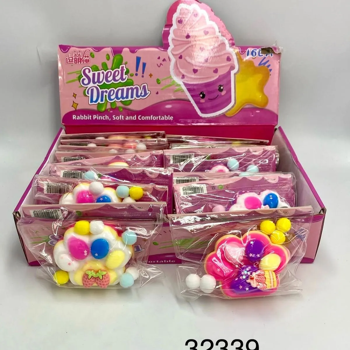 Zabawki Squeeze Sweet Dreams Gniotek Rabbit Pinch 16 szt.