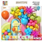Zestaw Dekoracja Balon Girlanda Kolorowa 70 szt. JLH