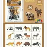Zestaw 12 Figurek Dzikich Zwierząt Wildlife 13cm