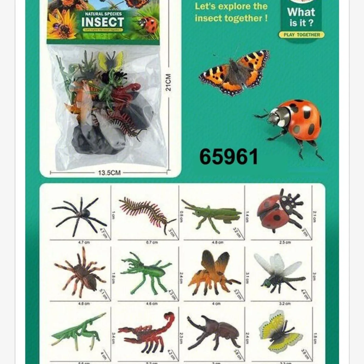 Zestaw Figurek Owady Natural Species 14PCS - 7 Toys 13,5cm
