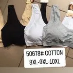 Biustonosze damskie bawełniane 8XL-10XL Blue Rose 12 szt.