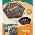Zabawki Puzzle Challenge 2w1 Gra Logiczna Sznurki i Kółko Krzyżyk