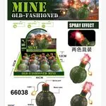 Zabawka Mine Old Fashioned Bomba Granat Światło Dźwięk Spray 12szt