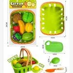 Zestaw Cut Food - Owoce do krojenia w koszyku 10 el. 24x26cm