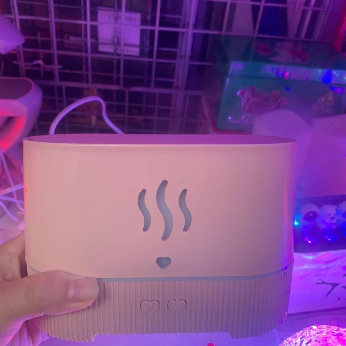 Dyfuzor LED z podświetleniem, beżowo-różowy