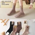 Skarpetki damskie SO&LI z misiem NO:G LO02-22