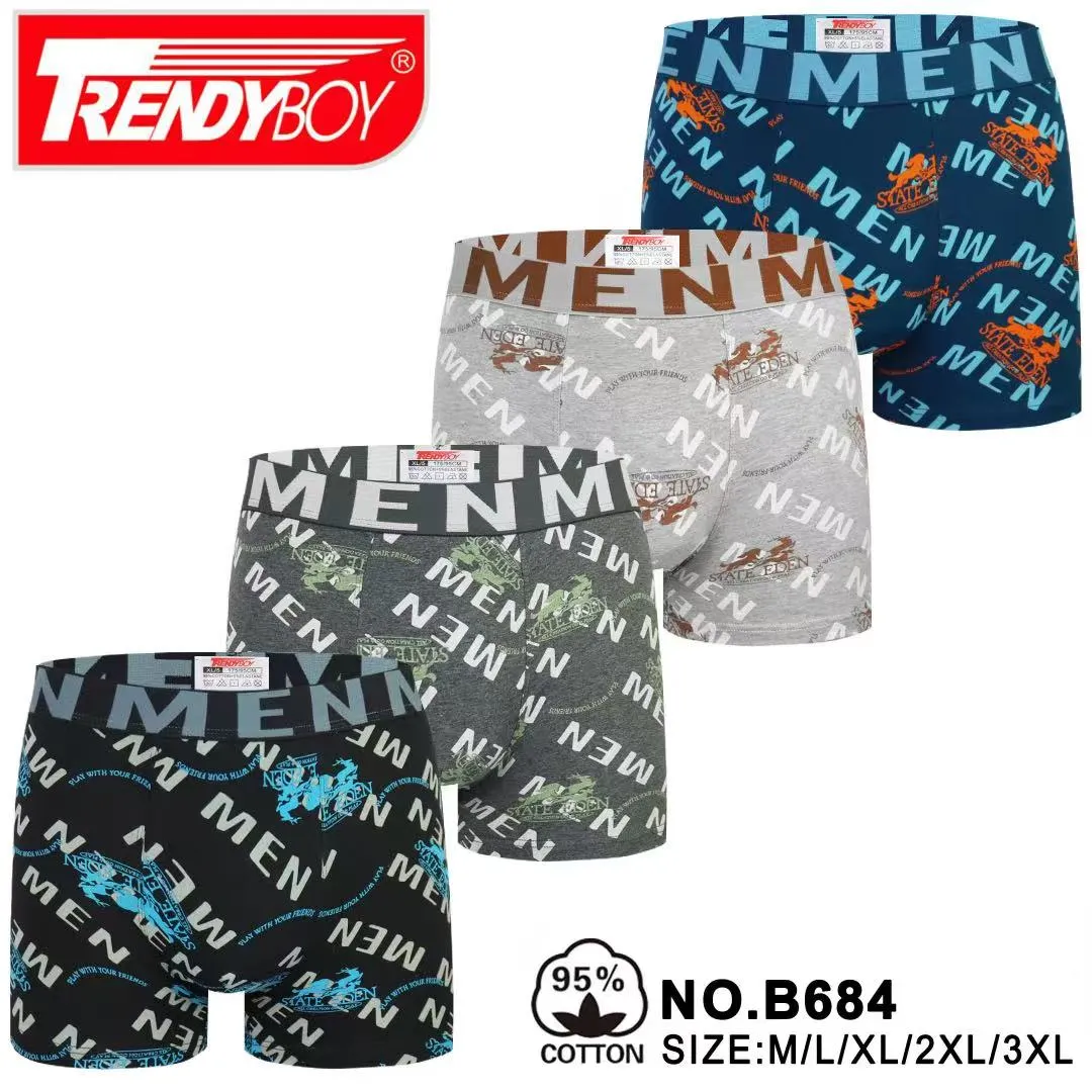 Bokserki męskie TrendyBoy 4 szt. M/L/XL/XXL NO.B684