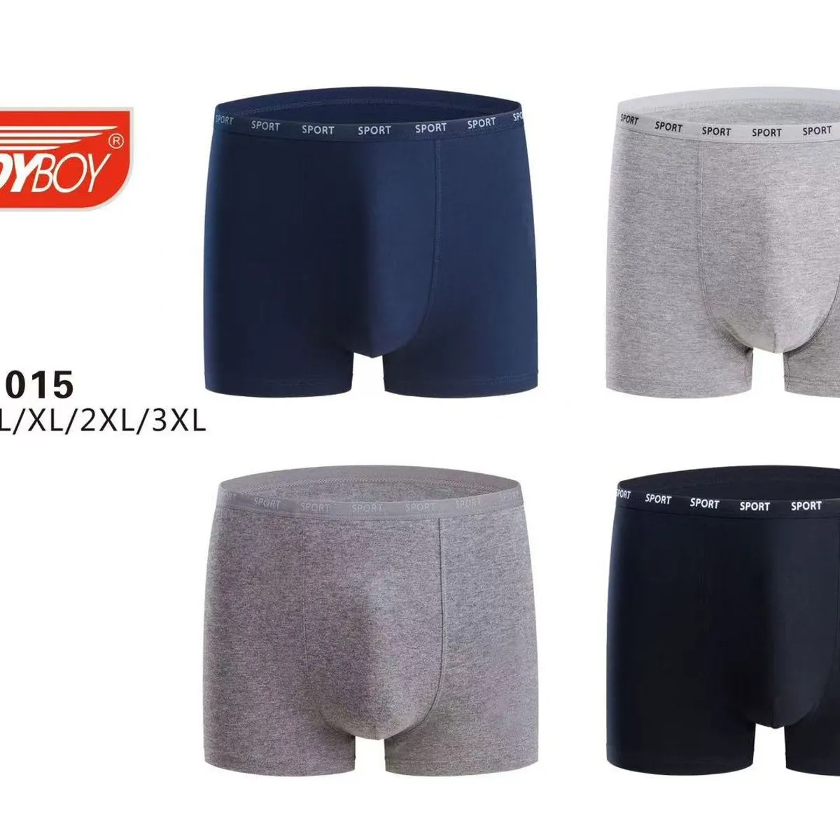 Bokserki męskie TrendyBoy granatowe i szare M/L/XL/XXL