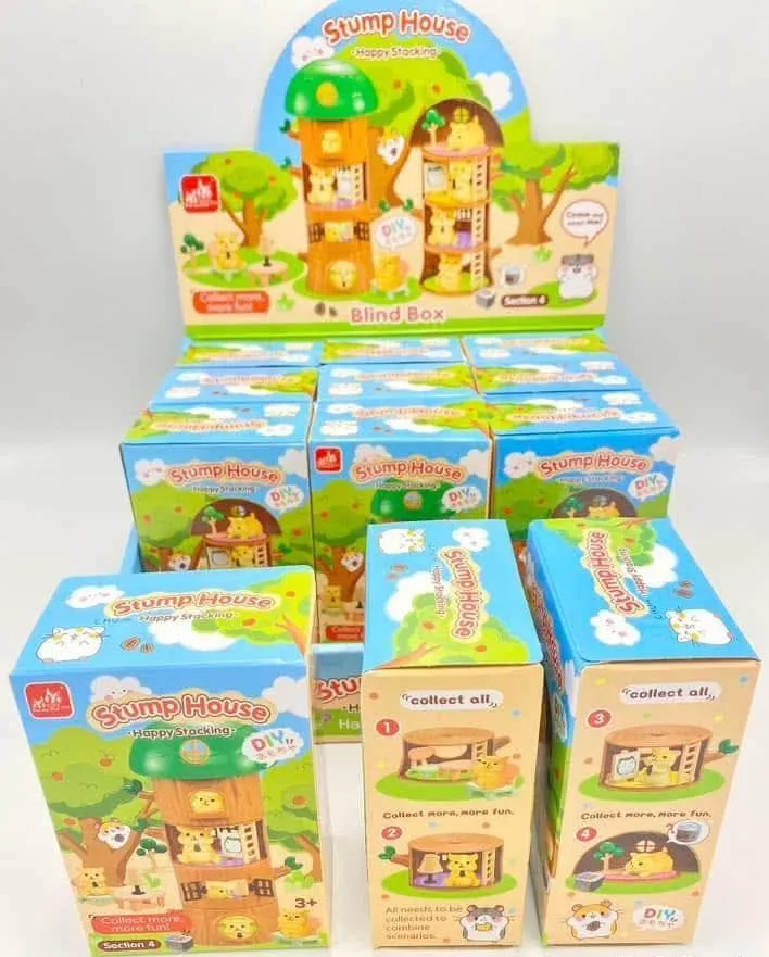 Zabawki Blind Box Stump House DIY