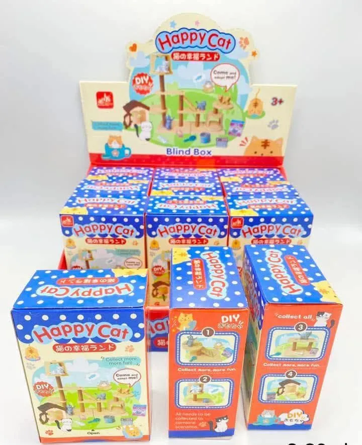 Zabawki Blind Box Happy Cat DIY
