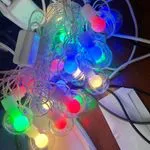Lampka dekoracyjna LED girlanda z kolorowymi żarówkami