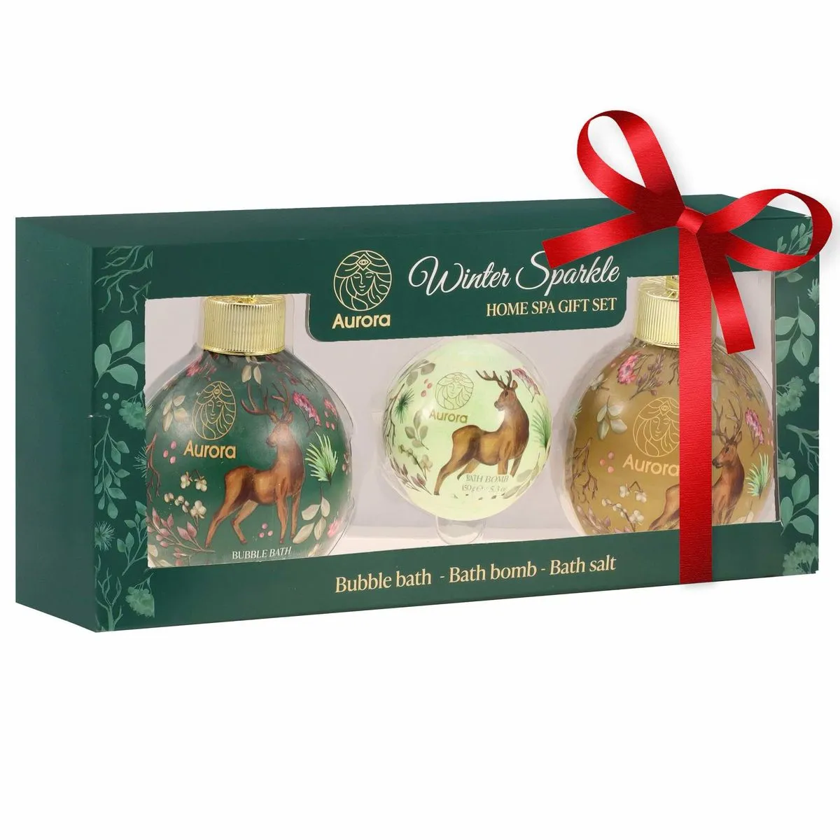 Zestaw Home Spa Winter Sparkle Aurora 3 kulki