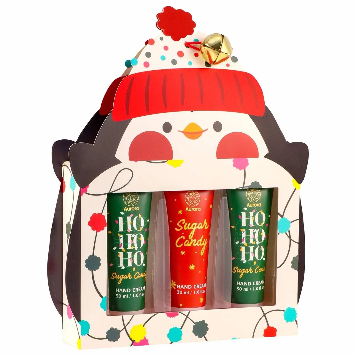 Zestaw prezentowy pingwin Ho Ho Candy kremy do rąk 3x30ml