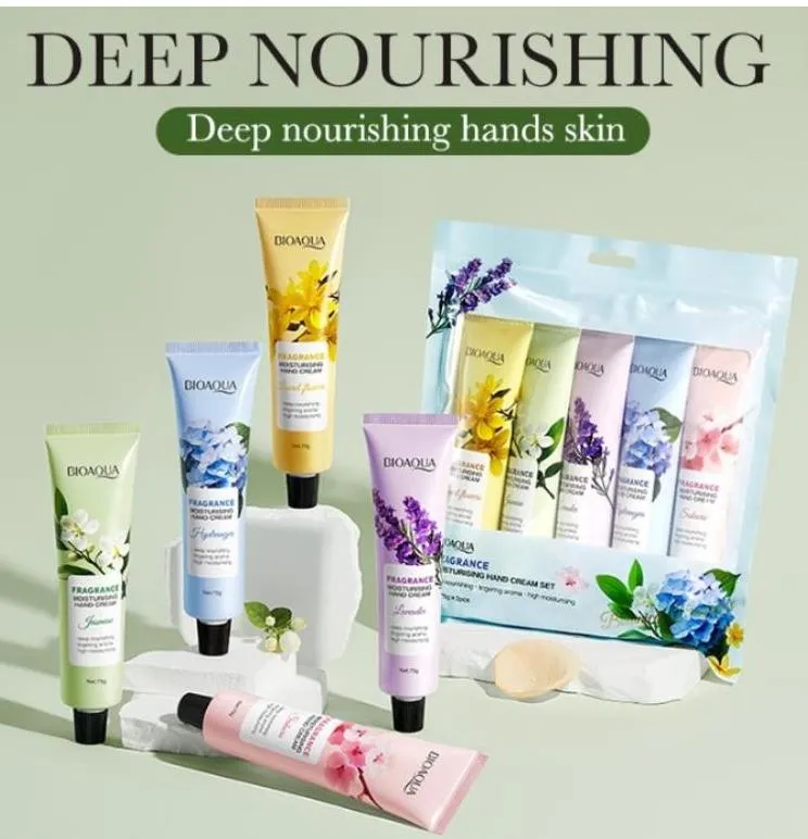 Zestaw 6 Kremów do Rąk Bioaqua Deep Nourishing Fragrance