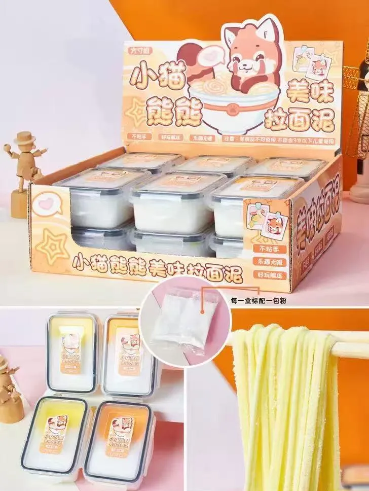 Zabawki Slime Panda z Noodles 12 szt