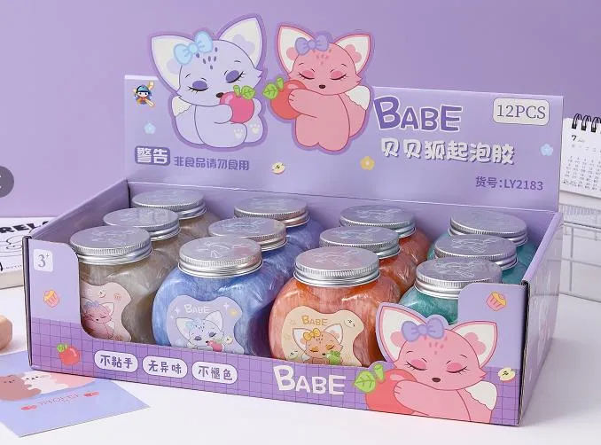 Zabawki Slime Babe w słoikach 12 szt