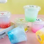 Zabawki Slime w kubeczkach kolorowych 24 szt