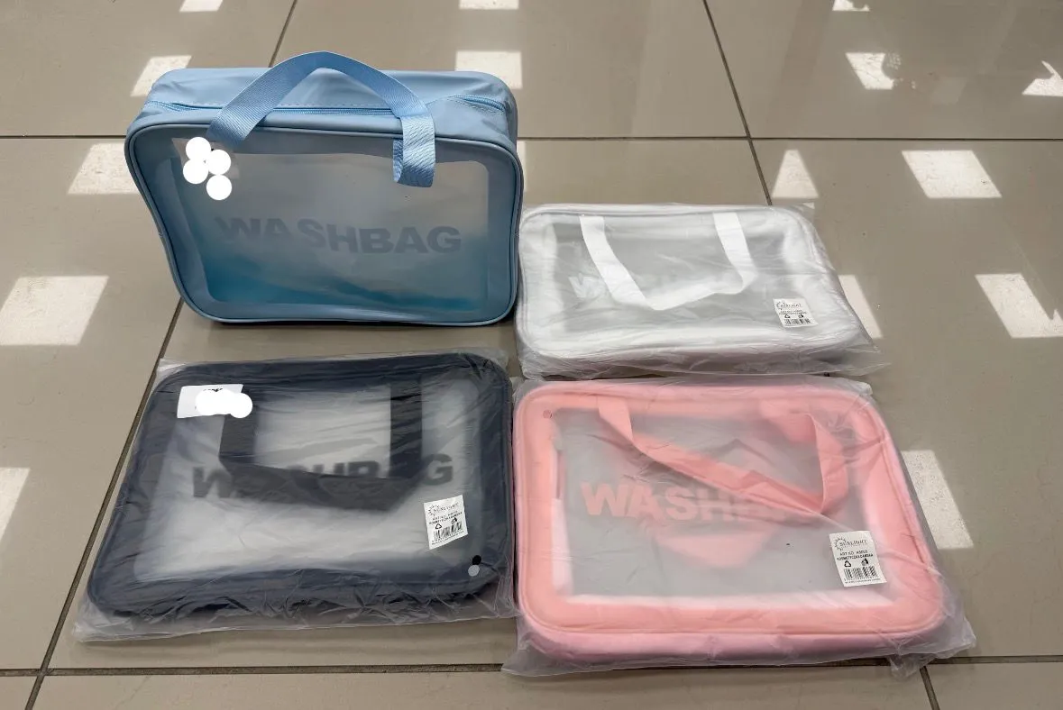 Torba Washbag przezroczysta na kosmetyki 4 kolory