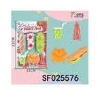 Zestaw zabawek kuchennych Fast Food Set 21cm