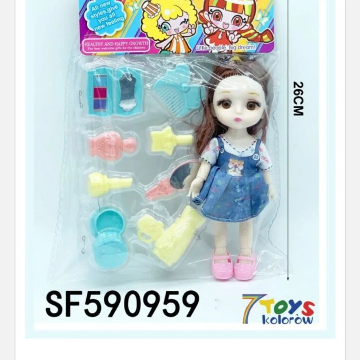 Lalka mini z akcesoriami SF590959 14cm