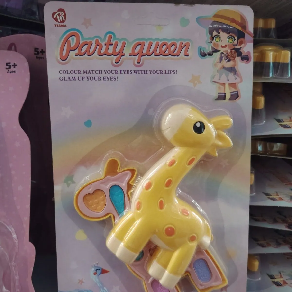 Zestaw Zabawkowy Party Queen Żółty Żyrafa 5+