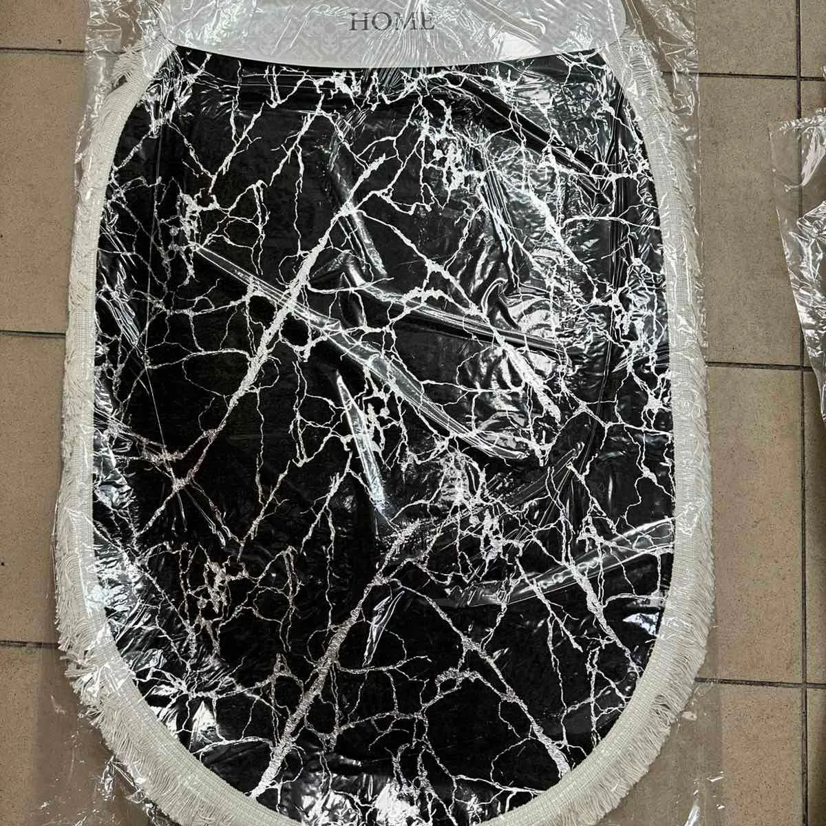 Komplet 2 dywaników łazienkowych Karmnen Home marmur