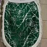Komplet 2 dywaników łazienkowych Karmen Home zielone marmur 2PCS