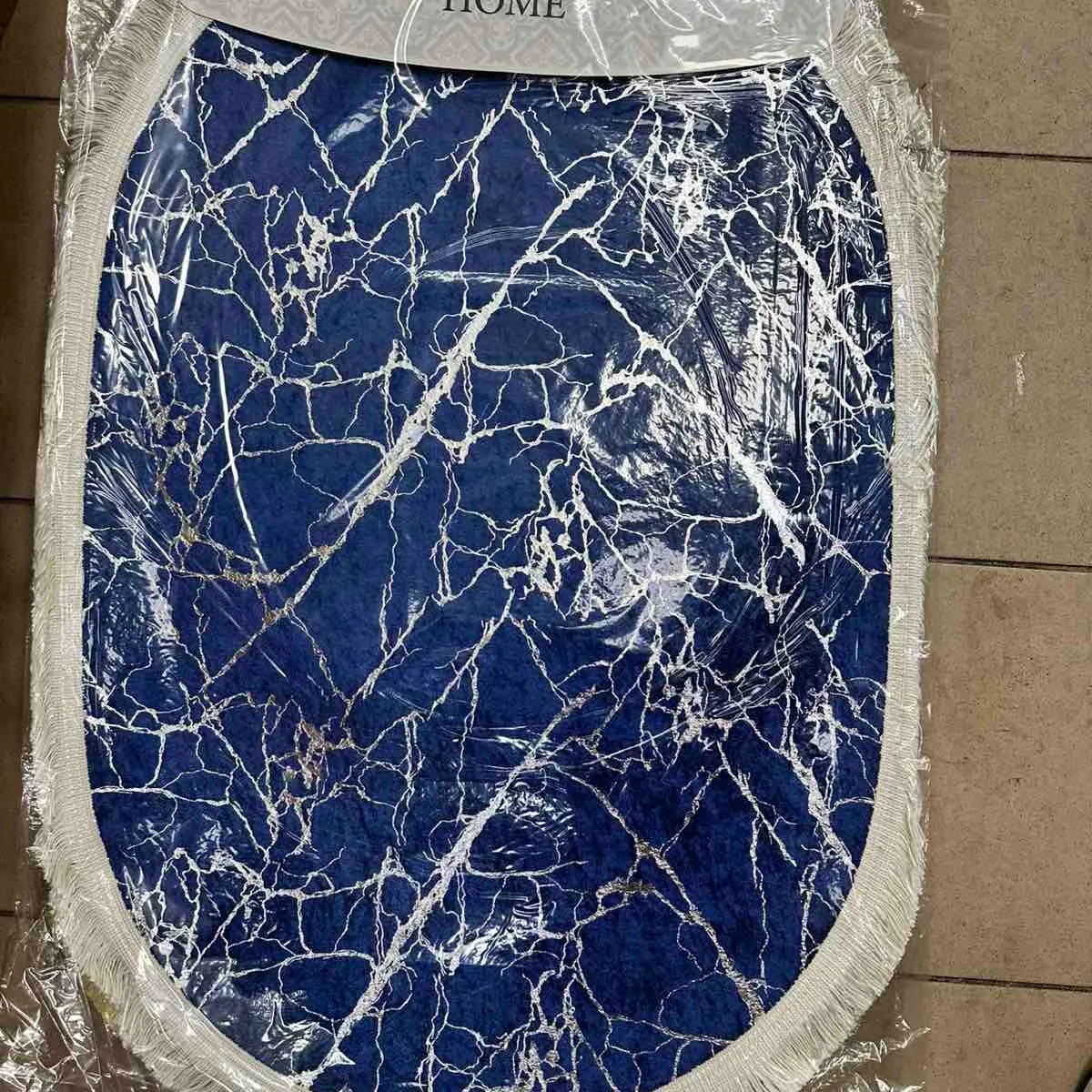 Komplet 2PCS Dywaniki łazienkowe L'Armenen Home granat marmur