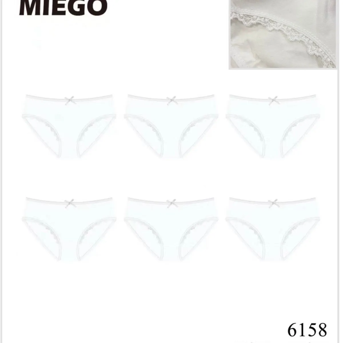 Majtki dziecięce MIEGO białe rozmiary 98/104-134/140