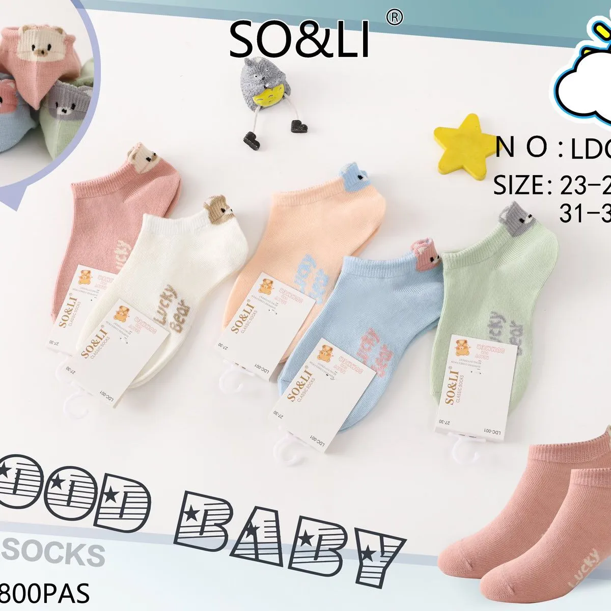 Skarpetki dla Dzieci SO&LI Good Baby rozmiary