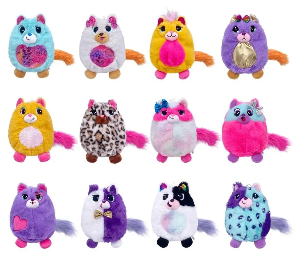 Maskotka Pluszowa 25cm Mix Wzorów Zwierzątka z Puszystym Ogonem