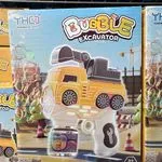 Pistolet do baniek Bubble Gun Koparka Excavator, światło i dźwięk