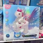Pistolet do baniek Bubble Gun Tale Jednorożec, 10 otworów, LED