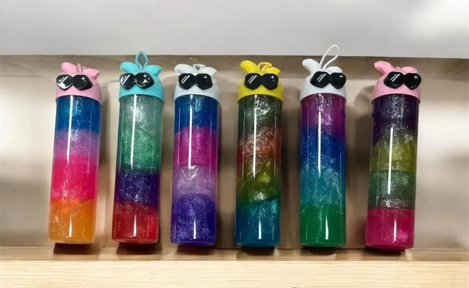 Zabawka Crystal Mud Brokatowy Slime w Butelce Królik 12szt
