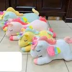 Maskotka Pluszowa Jednorożec Leżący 70cm Mix Kolorów