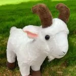 Maskotka Pluszowa Koza Biała 40cm - Miękki Plusz