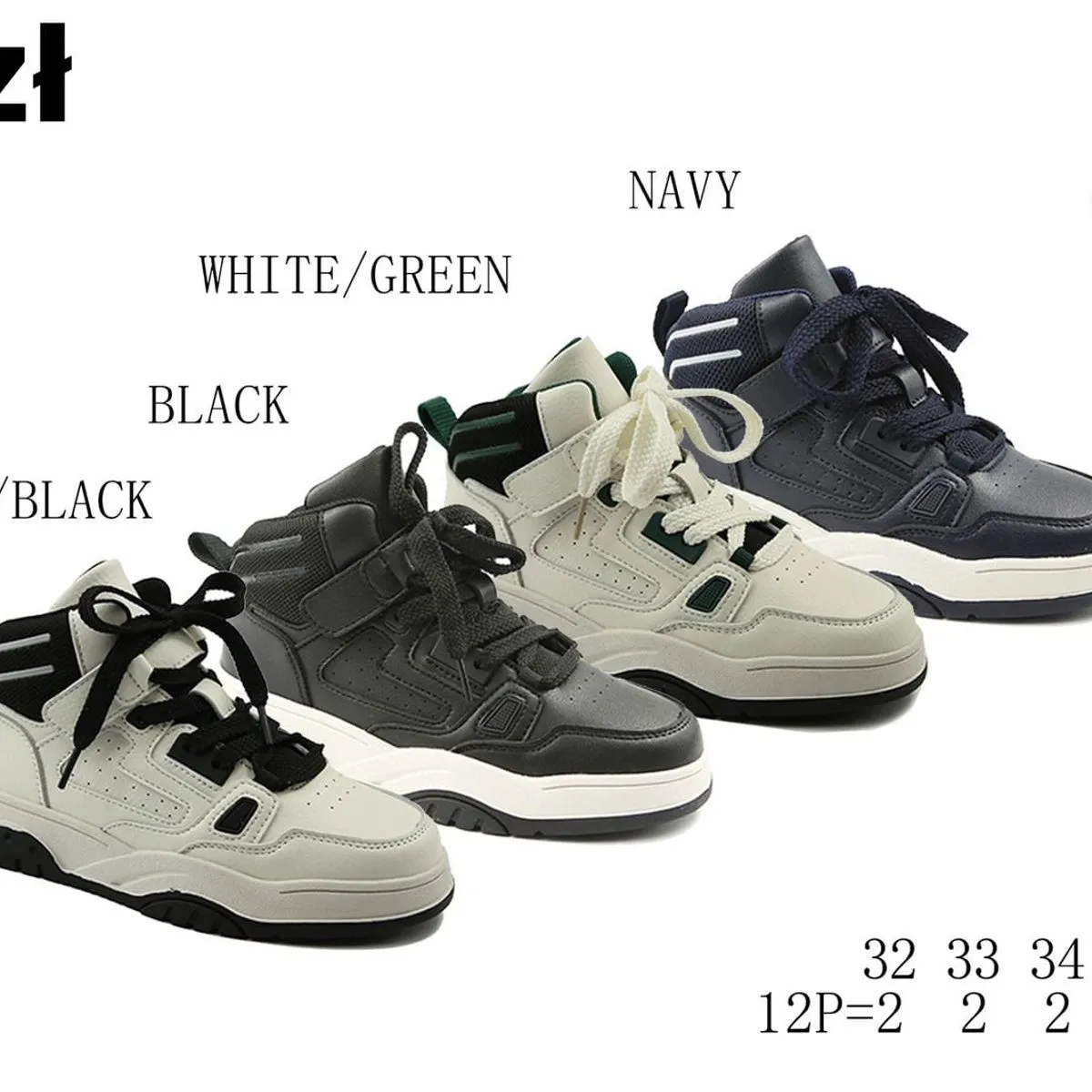 Buty sportowe dziecięce Apawwa T847 rozmiary 32-37 mix kolorów
