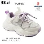 Buty sportowe dziecięce Apawwa N619 fioletowe rozmiary