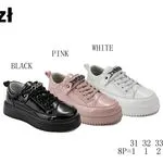 Buty Sportowe Dziecięce Apawwa 31-36 Lakierowane z Łańcuszkiem