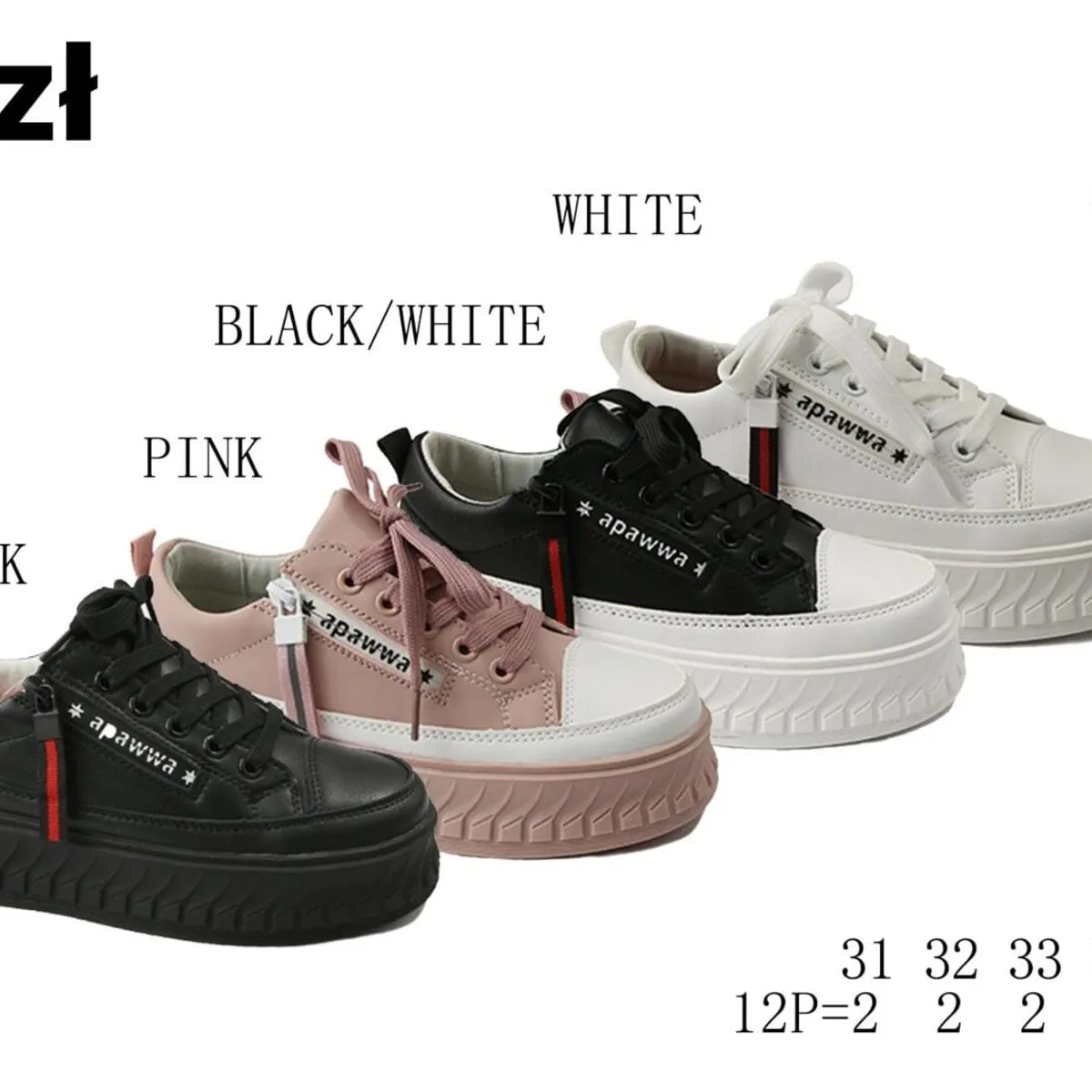 SPORTOWE DZIECIĘCE buty Apawwa TC816 rozmiary 31-36 platforma