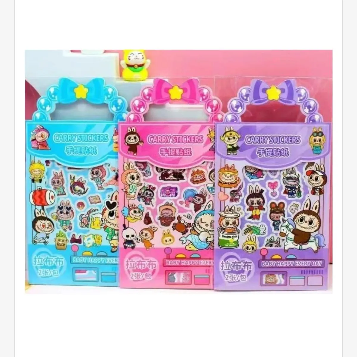 Naklejki Labubu Carry Stickers w torebce, 20 szt.