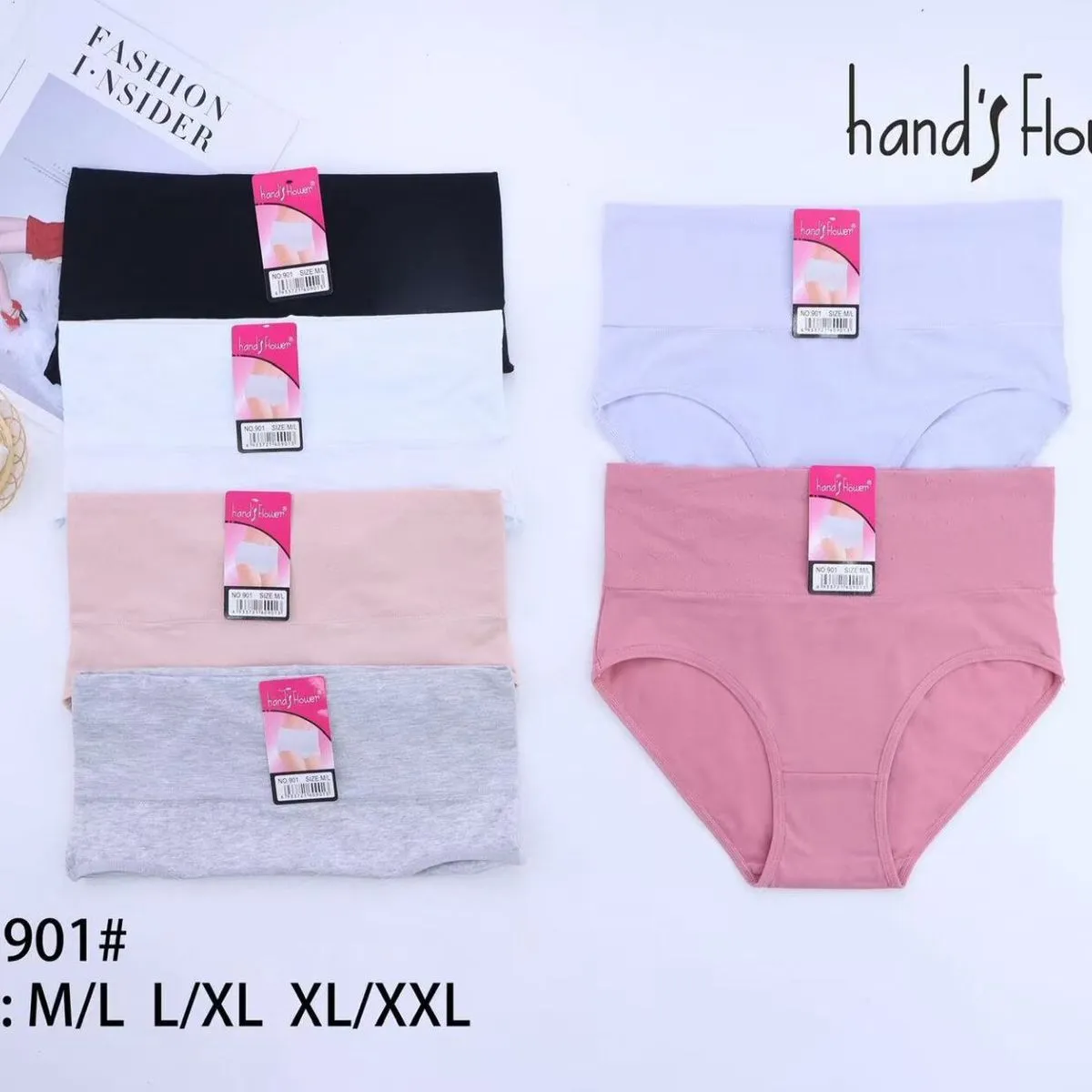 Majtki damskie Hand'shower 5 szt. M/L/XL/XXL/3XL