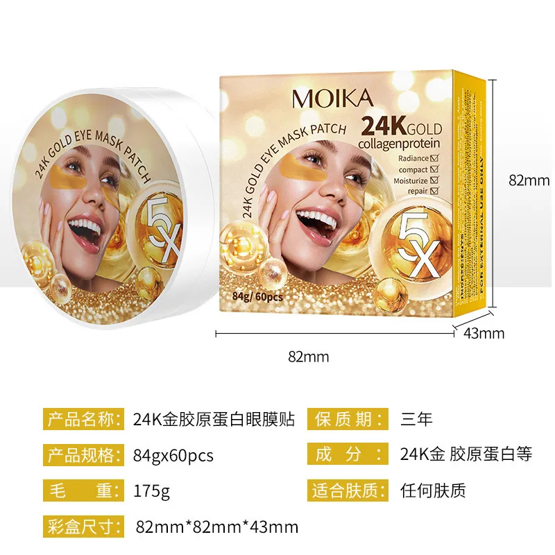 Maska pod oczy 24K Gold MOIKA 5 szt.