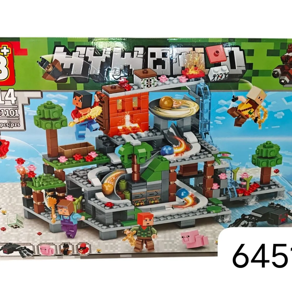 Klocki Minecraft LB-1410 588+PCS Zestaw 6451