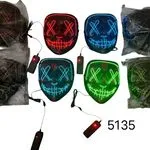 Maska świecąca Halloween LED neonowa