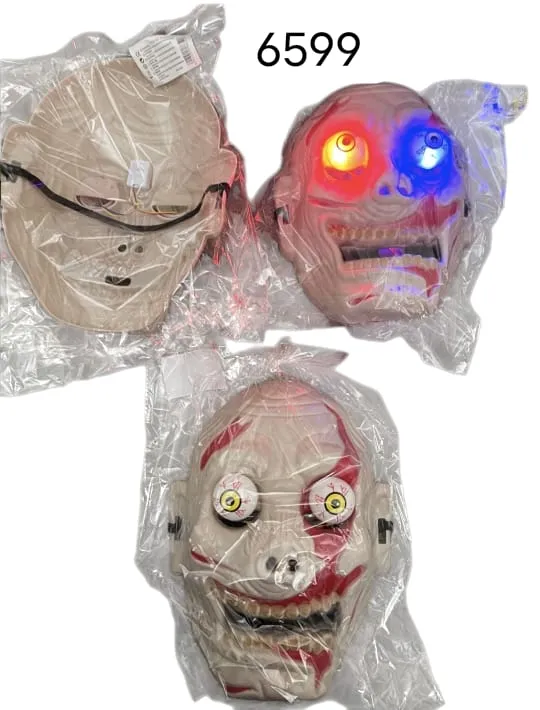 Maska świecąca Halloween z LED 6599